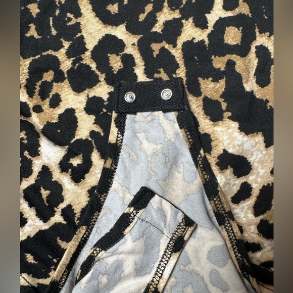 GAZE Leopard Print Bodysuit, Size Small, NWOT - Picture 5 of 9